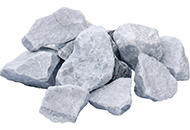 Gabionen Steine grau