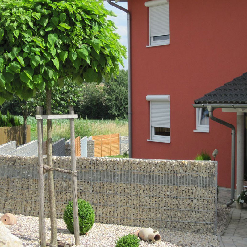 Gabione-Zaun-Gartenzaun